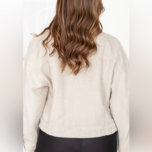 Pink lily Stone Colored Corded Raw Hem Jacket Size 2x-20 - Picture 4 of 11